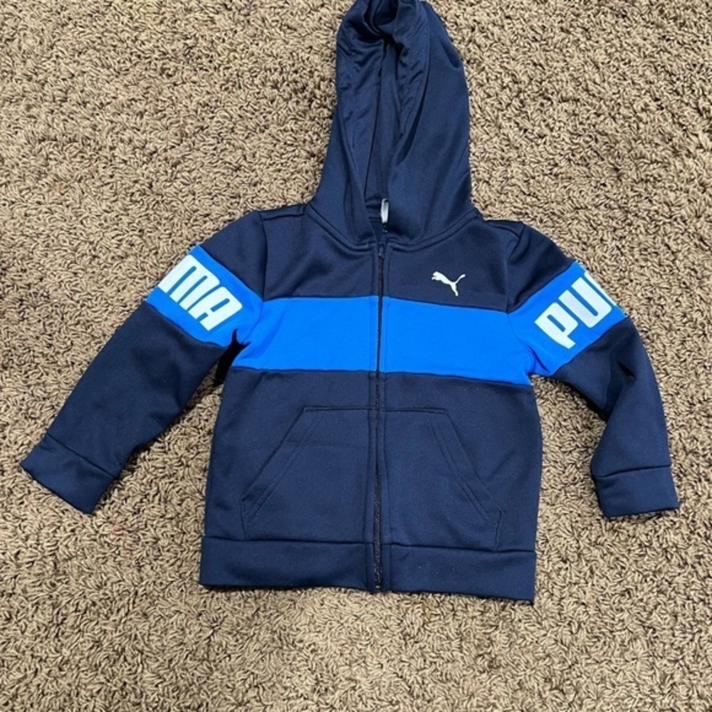 Puma Kids Navy Blue Hoodie